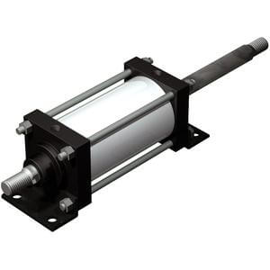 C(D)S1W*N, Air Cylinder, Double Acting, Double Rod (Non-lube)