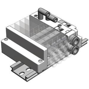 SS5J2-60, Non Plug-in Manifold, Individual Wiring