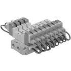 SS5YJ3, 3000 Series, Bar Stock Manifold, Flat Ribbon Cable