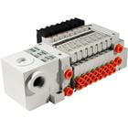 VV5Q11-T,1000 Series, Base Mounted Manifold, Plug-in Type, Terminal Box