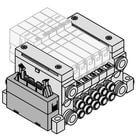 VV5Q11-J, 1000 Series, Base Mounted Manifold, Plug-in Type, Flat Ribbon Cable
