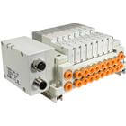 SS5V4-W10S, 4000 Series, Tie Rod Base Mfld, Decentralized Serial Wiring (for EX500)