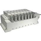 SS5V4-10F/P*, 4000 Series, Tie Rod Base Mfld, D-sub Conn. & Flat Ribbon Cable