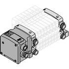 VV5QC11-S, 1000 Series, Base Mounted Manifold, Plug-in, Decentralized Wiring SI Unit (EX500)