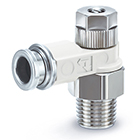 ASB-D, Speed Controller, One-Touch Fitting, Elbow, Screwdriver Adjustment (Metal Button and Body)