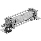 C(D)A2*H, Air Cylinder, Air-hydro, Double Acting, Single Rod